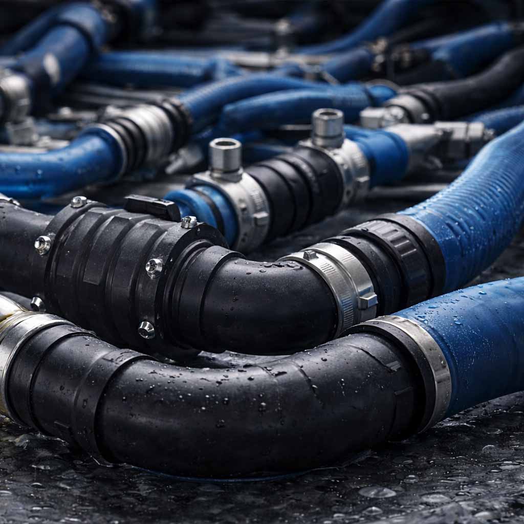 Pièce en caoutchouc pour transfert de fluide